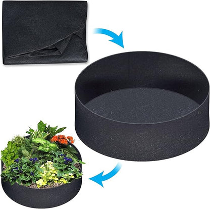 BenefitUSA Fabric Raised Planting Bed Garden Grow Bags 12 inches Tall (Dia 50")