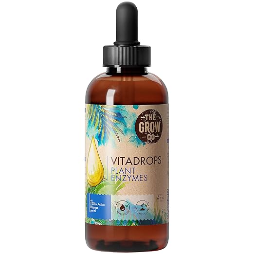 Plant Enzymes for Outdoor & Indoor Houseplants - Hydroponic Plant Food for Increased Nutrients - Bloom Booster Fertilizer & Root Stimulator for Plants, 7000+ Active Enzymes per mL, 4 Fl Oz (100+ Gal)