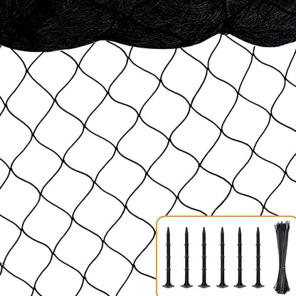 Bird Netting for Chicken Coop, 25'x50' with 2.4" Square Mesh Poultry Netting Heavy Duty Nylon Nettings for Garden, Aviary Net Fruit Tree Nettings