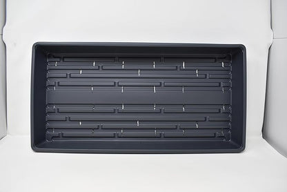 10 Plant Growing Trays (with Drain Holes) - 20" x 10" - Perfect Garden Seed Starter Grow Trays: for Seedlings, Indoor Gardening, Growing Microgreens, Wheatgrass & More - Soil or Hydroponic