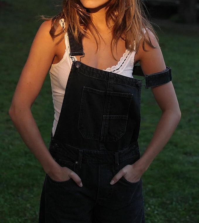 loveimgs Women Y2k Baggy Barrel Jeans Overalls Wide Leg Denim Pants Bib Overalls Jumpsuit Boyfriend Patchwork Jeans