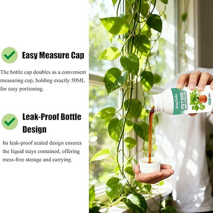 Professional Liquid Pothos Plant Fertilizer, Liquid Plant Food for Houseplants, Snake Plants, Peace Lilies, Flowers, Multi-Purpose Blend & Gardening Supplies 10oz(300ML)