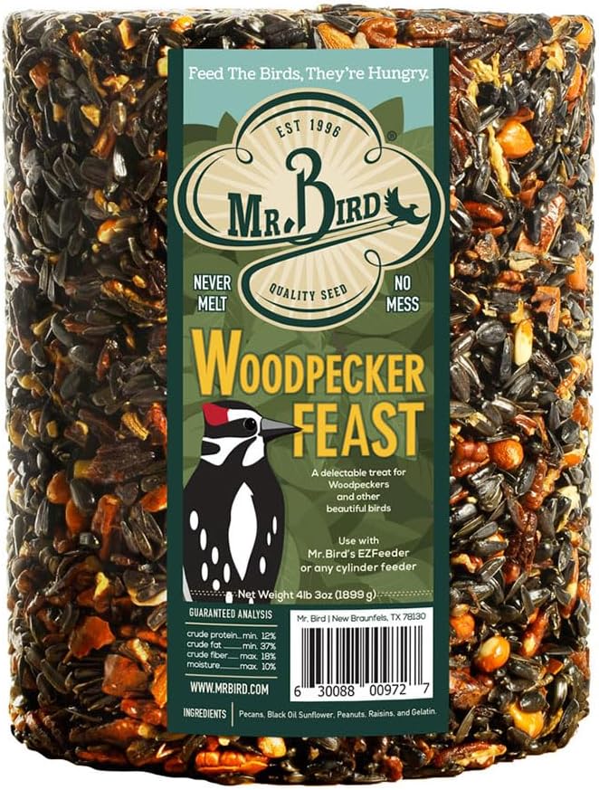 Mr. Bird Woodpecker Feast Birdseed Large Cylinder 4 lbs. 3 oz.