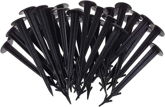 COSMOS 50 Pcs 4.5 Inches Multifunctional Plastic Yard & Garden Stakes Anchors for Plant Support, Holding Down Tents