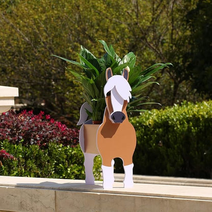 Horse Gifts for Women,Horse Planter Plant Pot,Cute Horse Flower Pots for Outdoor Garden Decoration,Christmas or Birthday Gifts for Women,Office Home Decor Small Horse
