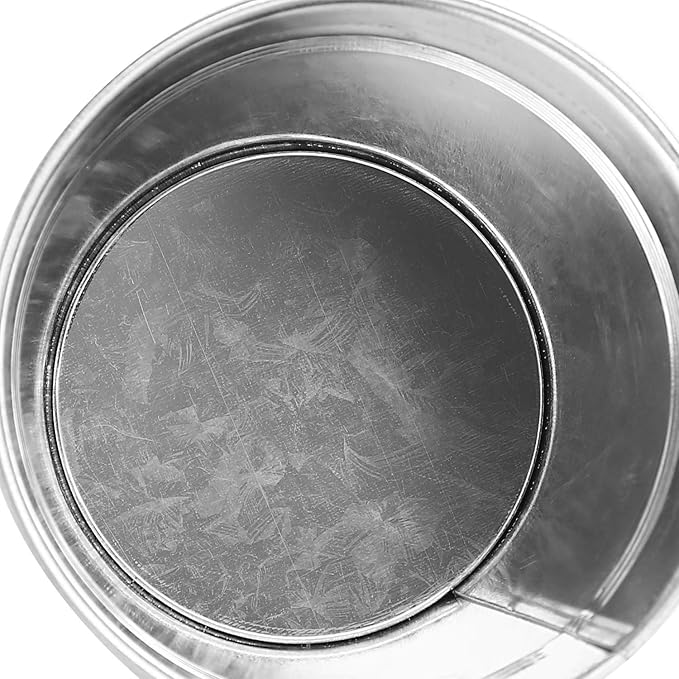 KINJOEK 8 Packs 4.72 x 4.72 x 3.54 Inch Galvanized Bucket Metal Planter, Silver Round Flower Pot Plant Basket for Balconies, Gardens, Patios, Office, Parties and Weddings