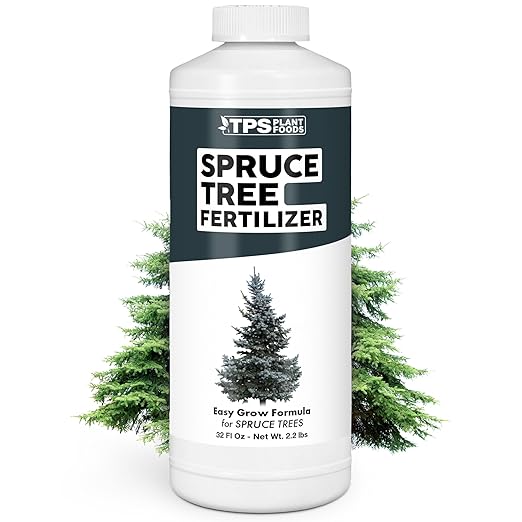 Spruce Tree Fertilizer for Spruce Trees, Great for White Spruce, Blue Spruce, and Norway Spruce, Liquid Fertilizer by TPS Plant Foods, 32 oz (1 Quart)