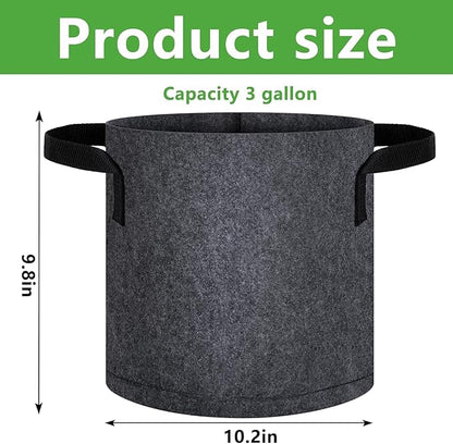 DECOHS 12 Pack Aquatic Plant Pots for Pond, Reusable Fabric Aquatic Plant Pots, Breathable Pond Plant Basket Grow Bags with Handles for Aquatic Plants, Bog Plant, Water Lily, Lotus, Flower (3 Gallon)