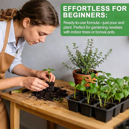 Organic Seed Starter Soil and Potting Mix 2qt ，100% Natural,Promotes Rapid Rooting & Germination