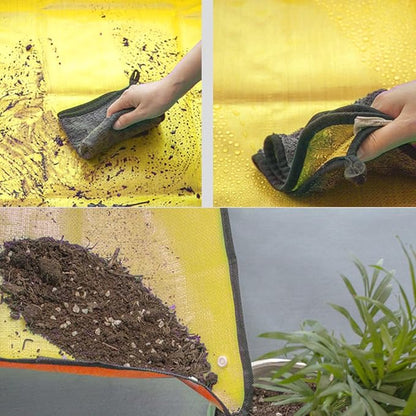 Extra Thick Waterproof Transplanting Mat for Gardening - 39.5x31.5 Inch Large Potting Tray for Plant Transplanting and Mess Control | Portable Succulent & Plant Repotting Mat