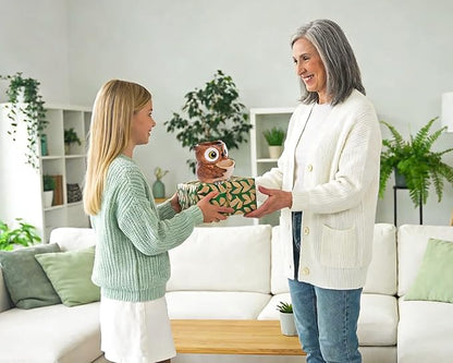 Unique Owl Plant Pots Indoor, Cute Small Succulent Pots with Drainage Hole, Watering Owl Planters for Indoor Outdoor Plants, Resin Flower Pot for String of Pearls, Gift Ideas for Mother