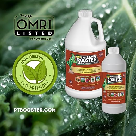 Nature's Wonder Plant & Turf Booster, 30 oz | Organic Soil Conditioner & Root Booster for Plants - Concentrated Liquid Biostimulant with Fulvic Humic Acid for Plants, Potting Soil, Flowers & Lawns