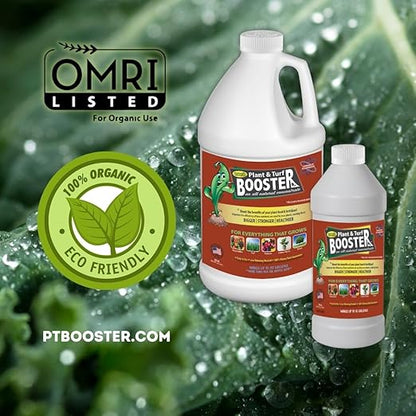 Nature's Wonder Plant & Turf Booster, 30 oz | Organic Soil Conditioner & Root Booster for Plants - Concentrated Liquid Biostimulant with Fulvic Humic Acid for Plants, Potting Soil, Flowers & Lawns