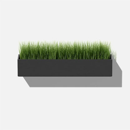 Veradek Forma Series Trough Hanging Planter - Rectangular Planter for Window Sill/Wall Decor | Made from Plastic-Stone Material | Modern Décor for Succulents, Indoor Small Plants