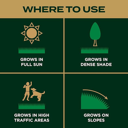 Scotts EZ Seed Patch & Repair Southern Gold Blend for Tall Fescue Lawns, Mulch, Grass Seed and Fertilizer for Bare Spots and Repair, Bred for The South, 20 lbs.