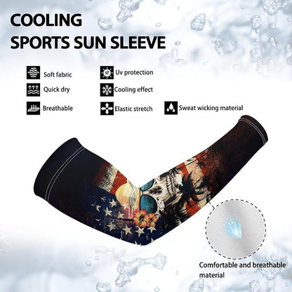 Binienty Unisex Arm Sleeves for Driving, Golf, Cycling, Sports, UV Protector Cooling Arm Sleeves Cover