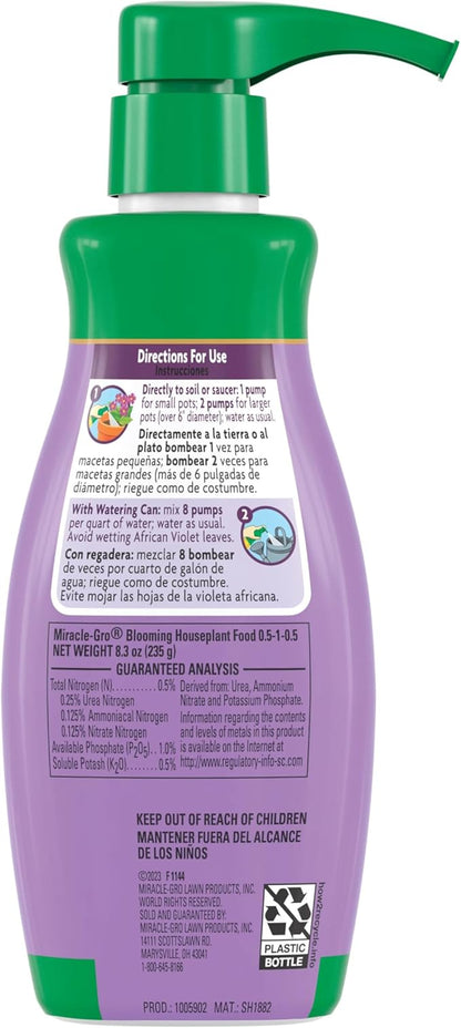 Miracle-Gro Blooming Houseplant Food - Fertilizer for Indoor Plants, 8 fl. oz.