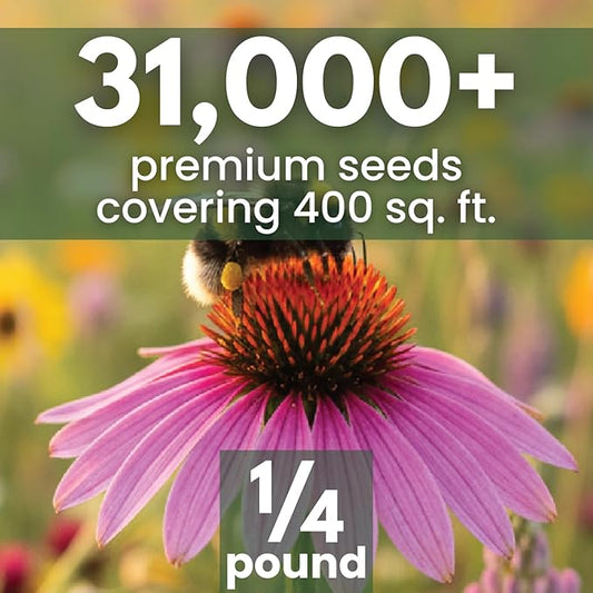 Bee Friendly Mix – 31,000 Seeds for Planting – 2026 Season – 4 Ounce Pouch
