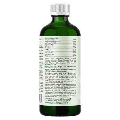 Peace Lily Fertilizer: 3-1-2 Liquid Fertilizer with Essential Micronutrients - The Ultimate Food for Spathiphyllum, Perfect for Indoor Plants (8 OZ)