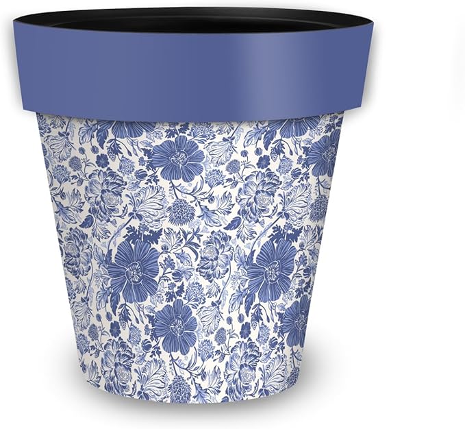 Briarwood Lane Blue and White Floral Planter