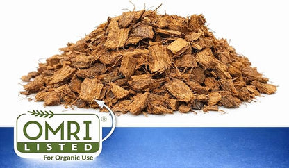 Premium Coconut Coir Fiber Husk Chips Brick 500 g OMRI Listed Organic Growing Medium for Orchids Houseplants Reptiles Terrariums