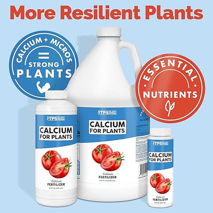 TPS NUTRIENTS Calcium for Plants – Liquid Calcium Fertilizer to Support Healthy Growth & Help Prevent Common Calcium Deficiencies, 8 oz