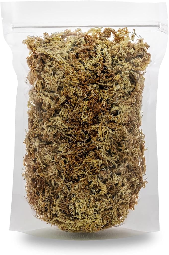 Premium Grade Sphagnum Moss by Gardenera - Organic Hand Mixed New Zealand Long Fibered Sphagnum Moss Orchid - 1 Quart