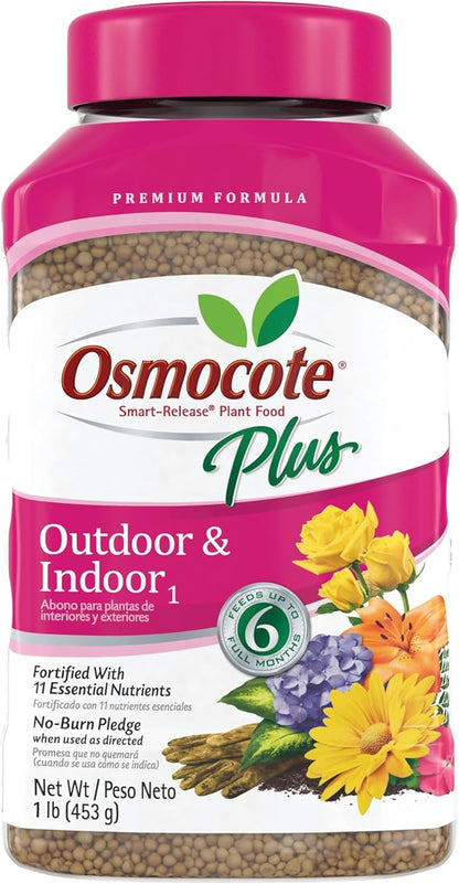 Osmocote Smart-Release Plant Food Plus Outdoor & Indoor, 1 lb. (Pack of 12)