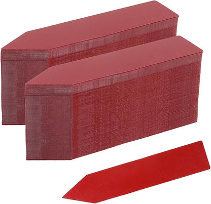 200 Pcs 4 Inch Plant Stakes for Outdoor Plants Plastic Plant Labels Tags Garden Markers for Seedling Gardening Tag, Red