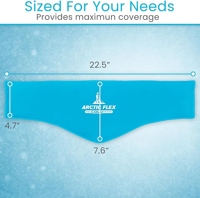 Arctic Flex Neck Ice Pack - Cold Compress Shoulder Therapy Wrap - Cool Reusable Medical Freezer Gel Pad for Swelling, Injuries, Headache, Cooler (X-Large (1 Pack))