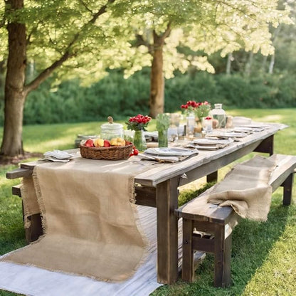 Jutemill 54 Inch X 15 Feet Gardening Supplies Burlap Liners, 68 SFT Lose Weave Jute-Burlap for Raised Bed, Seed Cover and Garden Blanket (54 Inch X 15 Feet, 54x15'L)