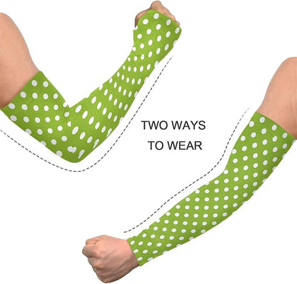 Wamika Gardening Sleeves Spring Globe Daisy Flowers Farm Sun Protective Arm Sleeves with Tumb Hole