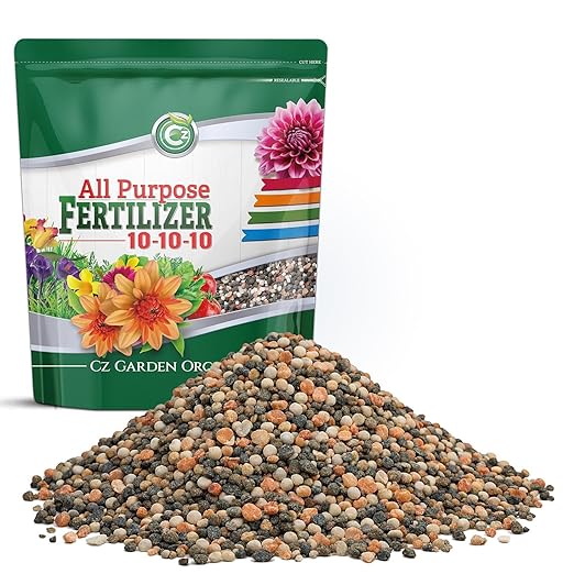 10-10-10 All Purpose Fertilizer - Made in USA - Micronutrients Plant Food for Indoor/Outdoor Plants, Flower Gardens, Fruit & Vegetable Gardens, Trees & Lawns! (All Purpose Fertilizer 8LB)
