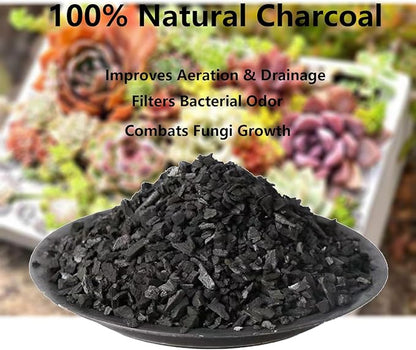 Organic Activated Charcoal for Garden - Garden Organic Horticultural Charcoal and Greenhouse Made from by-Products Pure Hardwood Charcoal for Growing and Gardening Plants 4 QT Bags