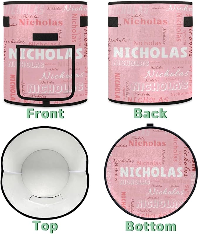 Custom Name Grow Bags 7 Gallon Personalized Breathable Potato Growing Bag with Flap Harvest Window and Handles Garden Planting Bag for Tomato Vegetable Fruits 2 Pack Light Pink