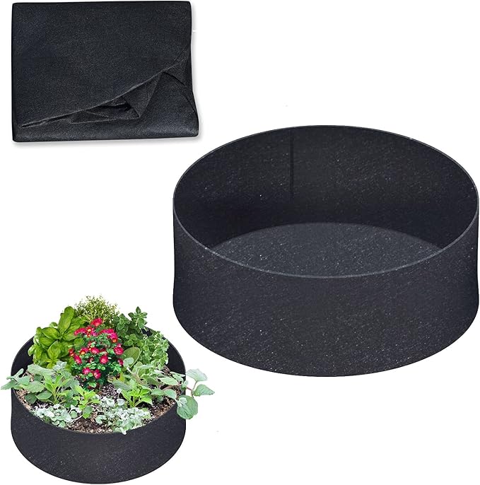 BenefitUSA Fabric Raised Planting Bed Garden Grow Bags 12 inches Tall (Dia 36")