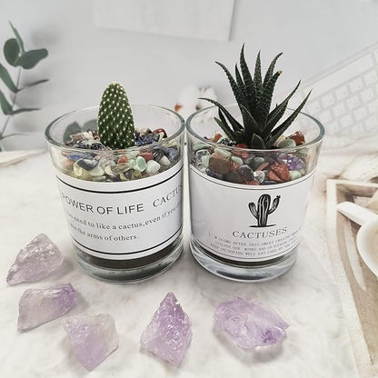 ZHIYUXI Chakra Crystal Chips Fish Tank Gravel Vase Filler Stones Crushed Crystals Gemstone Polished Healing Crystals Natural Quartz Stone 0.44lbs