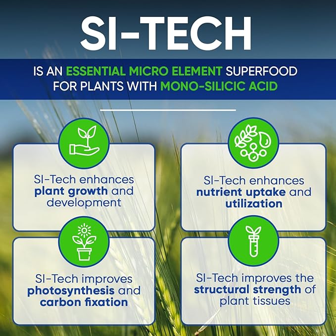 Si-Tech Silica, Mono-Silicic Acid Plant Nutrient Solution with Chelation Technology (4 fl.oz)