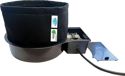 AutoPot 2 Pot GeoPot System with 3 Gallon Fabric Pots - Indoor, Self-Watering, Gravity-Fed Hydroponic Systems (2Pot with 12.4 gal Tank), Black