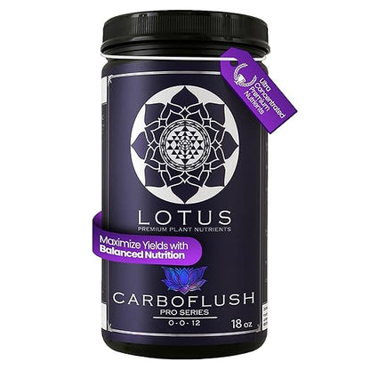CarboFinish – Sweetener & Flush for Harvest Stage, Enhances Resin, Oil, and Potency – Natural Nutrient Powder for Soil, Hydroponics & Coco Coir – Premium Fertilizer, Indoor/Outdoor Use – 18 oz