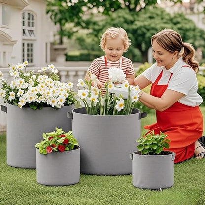 Grow Bags,Gallon Pot,Gallon Grow Bag,Fabric Plant Vegetable Pots,15-35 Gallon Nursery Pots,Deep Plant Pot, Gallon Grow Bags with Handles,3pcs(20 Gallon)