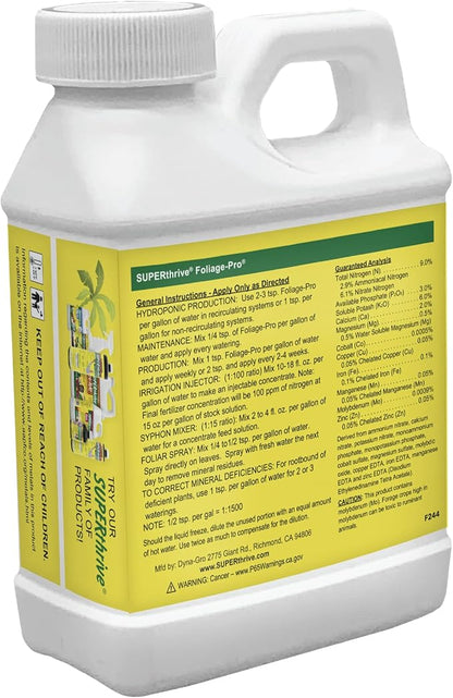 Dyna-Gro DYFOL008 Foliage Pro, White, 8 oz