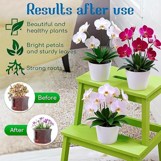 All-Purpose Liquid Plant Food Fertilizer for Orchids & House Plants | Concentrated Nutrient Solution for Indoor & Outdoor Plants | Promotes Vibrant Blooms, Strong Roots & Lush Foliage | Made in USA