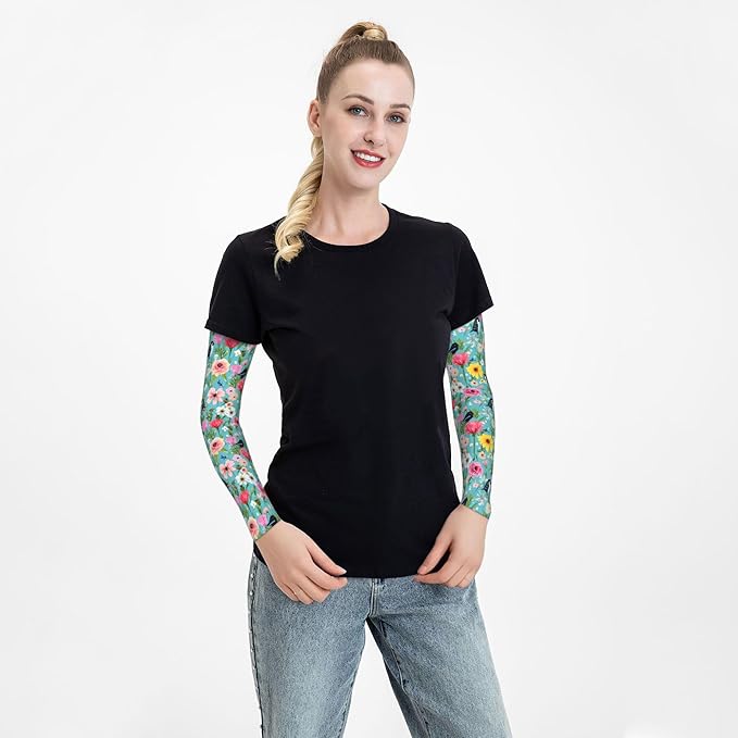 Arm Sleeves Outdoor Garden Sports Cooling Sun Sleeve for Women Men Farm