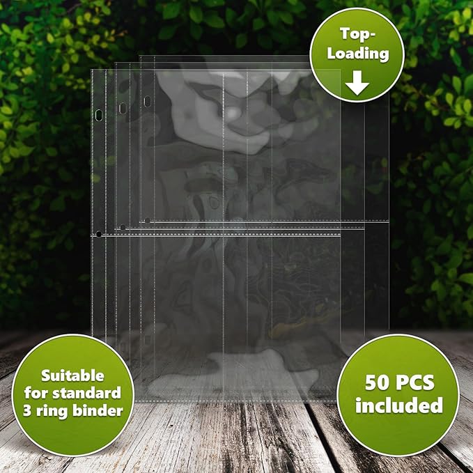 Gardening Starter Kit with Binder & 50 Pack of Seed Packet Sleeves