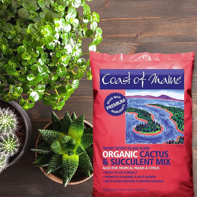 Coast of Maine - Mount Desert Island Blend - Organic Cactus and Succulent Mix, 8qt