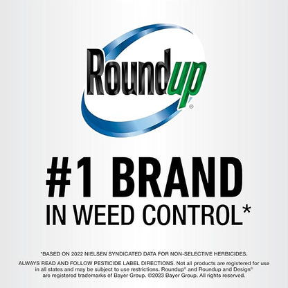 Roundup Weed and Grass Killer₄ with Pump 'N Go 2 Sprayer, Use in and Around Flower Beds, Trees & More, 1.33 gal.