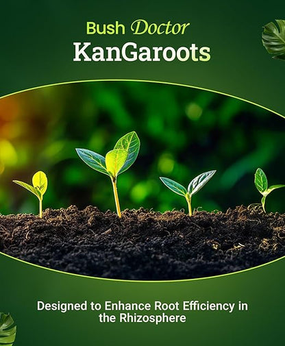 FoxFarm Bush Doctor Kangaroots Root Drench Inoculant – Enhances Root Efficiency, Immediate Nutrient Uptake, Custom Soil Microbes - Ideal for Hydroponic & Soil Applications - 1 Pint