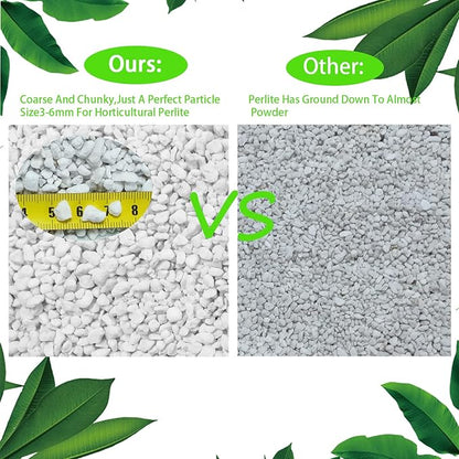Natural Organic Perlite 20QT for Plants Potting Mix Indoor Outdoor Garden Soil Amendment for Enhanced Drainage, Seed Starter, Root Growth for Succulents, Cactus, Orchids, Money Trees, Vegetables