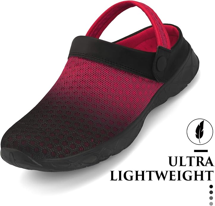 SAGUARO Men's Women's Quick Dry Garden Shoes Lightweight Breathable Gardening Clog Water Shoes Mesh Sandals for Sports Outdoor Beach Pool Exercise